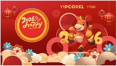Download file tranh Backdrop Happy New Year 2026 file corel #67 (file gốc PSD)