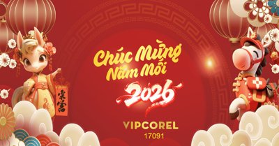 Chi tiết file gốc Backdrop Happy New Year 2026 file corel #72 (cho in tráng gương)