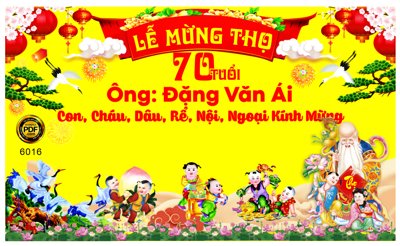 Download file Backdrop Lễ mừng thọ năm 2023 #2 file corel (gốc) in mica đèn LED