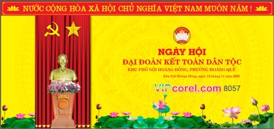 File gốc Backdrop Ngày hội đại đoàn kết toàn dân tộc #2 (in ấn) không giới hạn