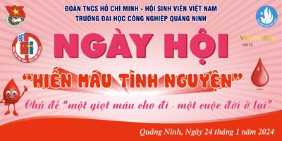 Download file Backdrop Ngày hội hiến máu tình nguyện 2024 vector (gốc) in mica bàn thờ