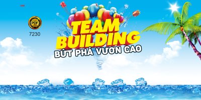 File PSD Backdrop Team building bứt phá vươn cao file corel (nguyên gốc) chất lượng cao