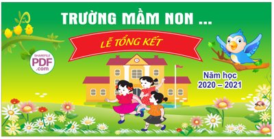 Tải file tranh Backdrop Trường mầm non - Lễ Tổng Kết file PDF & CDR (gốc) tại Filetranh.com