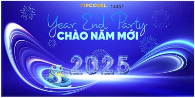 Tải về file gốc Backdrop Year End Party chào năm mới file corel #17 (chuẩn in ấn)