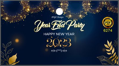 File gốc Backdrop chúc mừng năm mới 2023 #68 file corel (PNG) không nền chất lượng