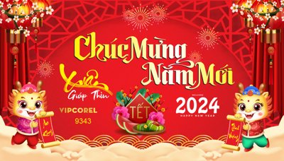Download file ảnh gốc Backdrop chúc mừng năm mới 2024 vector #78 để in ấn