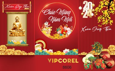 File gốc Backdrop chúc mừng năm mới Giáp Thìn 2024 #6 (in lụa) tranh phong thủy