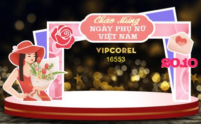 File ảnh Backdrop check in ngày phụ nữ Việt Nam 20/10 #29 (gốc) in poster