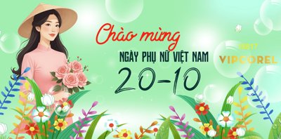 File tranh Backdrop check in ngày phụ nữ Việt Nam 20/10 #31 (gốc) chủ đề thiên nhiên