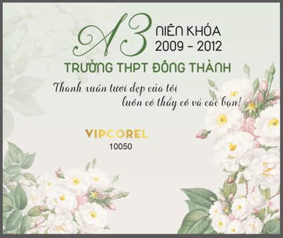 File gốc Backdrop họp lớp 2024 trường THPT Đông Thành (cho in UV) siêu nét