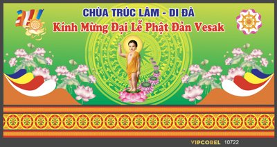 File gốc in ấn Backdrop kính mừng đại lễ phật đản 2024 vector #12 chuẩn màu CMYK