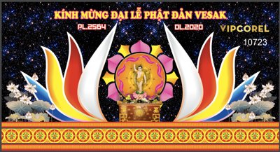 Hình ảnh file gốc Backdrop kính mừng đại lễ phật đản 2024 vector #13 (chất lượng cao)