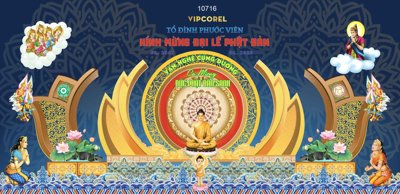 Tải file Backdrop kính mừng đại lễ phật đản 2024 vector #6 (gốc) để in ấn ngay