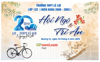File tranh gốc Backdrop kỷ niệm 20 năm ngày trở về năm 2023 file corel (bản quyền) Filetranh.com