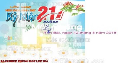 File tranh trang trí File mẫu Backdrop phông nền kỷ niệm họp lớp ra trường 104 (tải file gốc)