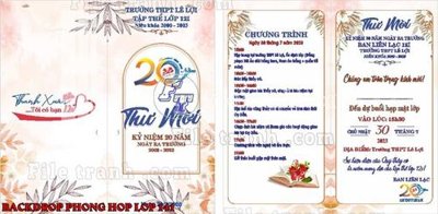 Tệp tin gốc File mẫu Backdrop phông nền kỷ niệm họp lớp ra trường 141 (dùng cho in ấn) chuyên nghiệp