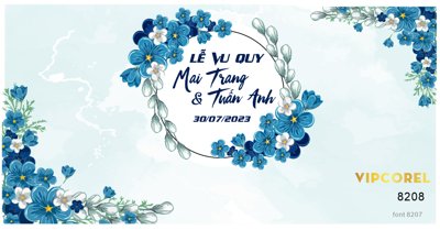 File tranh Backdrop sân khấu đám cưới 2023 #12 file corel (gốc) in backlit film