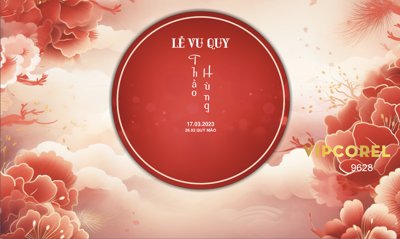 File ảnh Backdrop sân khấu đám cưới 2024 vector #63 (gốc) cho trang trí nhà hàng