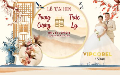 File tranh Backdrop sân khấu đám cưới 2025 vector #104 (ảnh gốc) độ nét vượt trội