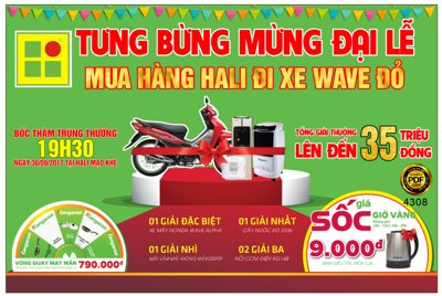 File in mica Backdrop tưng bừng đại lễ - bốc thăm trúng thưởng (ảnh gốc) đẹp