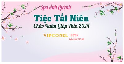 File gốc in tráng gương Backdrop tiệc tất niên chào xuân Giáp Thìn 2024 #21 chi tiết