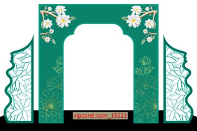 File gốc in ấn Backdrop trang trí đám cưới 2025 wedding vector #119 chuẩn màu CMYK