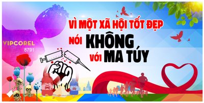 Download file gốc Backdrop vì một xã hội tốt đẹp nói không với ma túy (in lụa) cao cấp