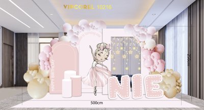 File gốc Bakcdrop tiệc sinh nhật Nie #44 file .AI (cho in ấn) độc quyền