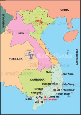 File gốc Ban do Viet Nam (5)(1) (vector) cho in ấn