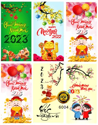 File ảnh Bao lì xì chúc mừng năm mới 2023 #10 file corel (gốc) in poster