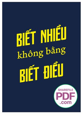File PSD Biết nhiều không bằng biết điều file vector PDF (bản gốc) chất lượng nhất