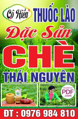 File gốc Biển Đặc sản chè Thái Nguyên Cô Hiền file PDF & CDR (PNG) chất lượng cao