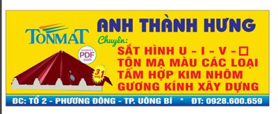 File tranh Biển Anh Thành Hưng Tonmat - vật liệu - sắt thép - tôn file PDF & CDR (ảnh gốc) in trần 3D