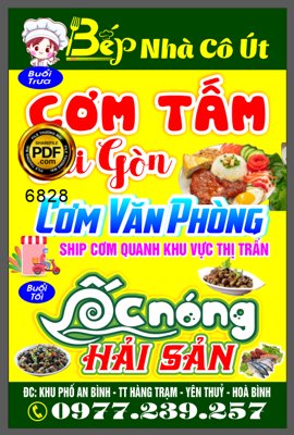 Mua file tranh gốc Biển Bếp nhà cô Út - cơm tấm Sài Gòn - Ốc Nóng tại Filetranh.com