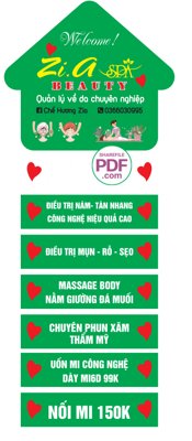 File tranh Biển Beauty Zi.A điều trị nám - tàn nhang file PDF & CDR (ảnh gốc) in trần xuyên sáng