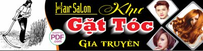 File gốc Biển Hair Salon Khư - Gặt tóc gia truyền file PDF & CDR (trang trí) phòng trẻ em