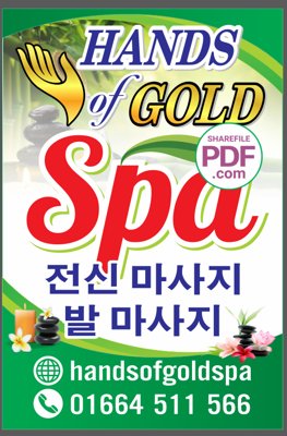 Mua file ảnh gốc Biển Hands of gold spa file PDF & CDR (chất lượng cao)