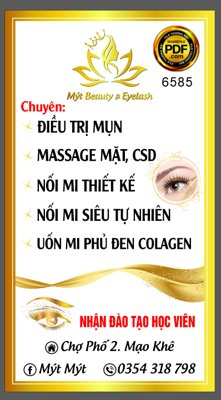 Tải file Biển Mýt Beauty & Eyelash điều trị mụn - nối mi - uốn mi (gốc) chủ đề hoa sen