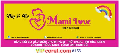 Tệp tin gốc Biển Mẹ và bé Mami Love cùng bé yêu khôn lớn (dùng cho in) Biển Mẹ và bé Mami Love cùng bé yêu khôn lớn