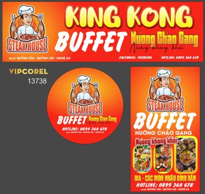 File ảnh gốc Biển QC King Kong buffet - nướng chảo gang không vỡ nét