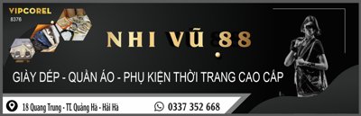 File gốc Biển QC Nhi Vũ 88 - giày dép - quần áo - thời trang (chuẩn màu) cho in offset