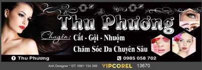 Download file Biển QC Thu Phương - chuyên cắt tóc gội đầu (gốc) cho xưởng in