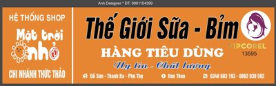 Download file ảnh gốc Biển QC thế giới sữa - bỉm - hàng tiêu dùng để in ấn