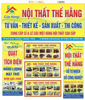 File gốc Biển Quảng Cáo Nội Thất Thế Hằng file corel (cho in ấn) từ Filetranh.com