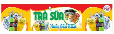 Tải file Biển Trà sữa - Nước giải khát file PDF & CDR (gốc) làm file in ấn