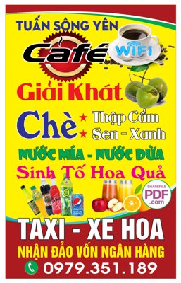 Tệp tin gốc Biển Tuấn Sông Yên -Cafe - giải khát - chè file PDF & CDR (chất lượng) Biển Tuấn Sông Yên -Cafe - giải khát - chè file PDF & CDR