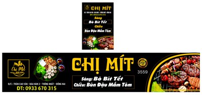 File in lụa Biển bún đậu mắm tôm Chị Mít file corel (chất lượng cao) Biển bún đậu mắm tôm Chị Mít file corel