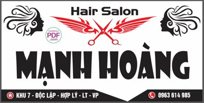 Tải file gốc Biển chính Hair Salon Mạnh Hoàng file PDF and CDR (để in lụa)