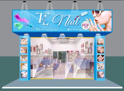 Tải file Biển chuyên làm Nail - TL Bình Thắng file PDF & CDR (gốc) làm file thiết kế