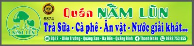 File tranh in mica Biển hiệu Quán Nấm Lùn - trà sữa - cà phê (độ phân giải cao)